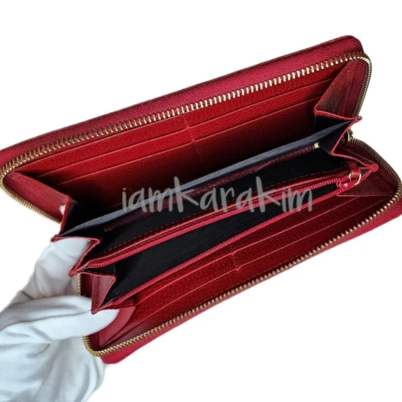 Gucci Leather Zip Around Wallet - Picture 4 of 8